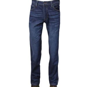 Oil And Gas Supply Jeans Men's 32 Relaxed Bootcut Standard Blue Flame Resistant